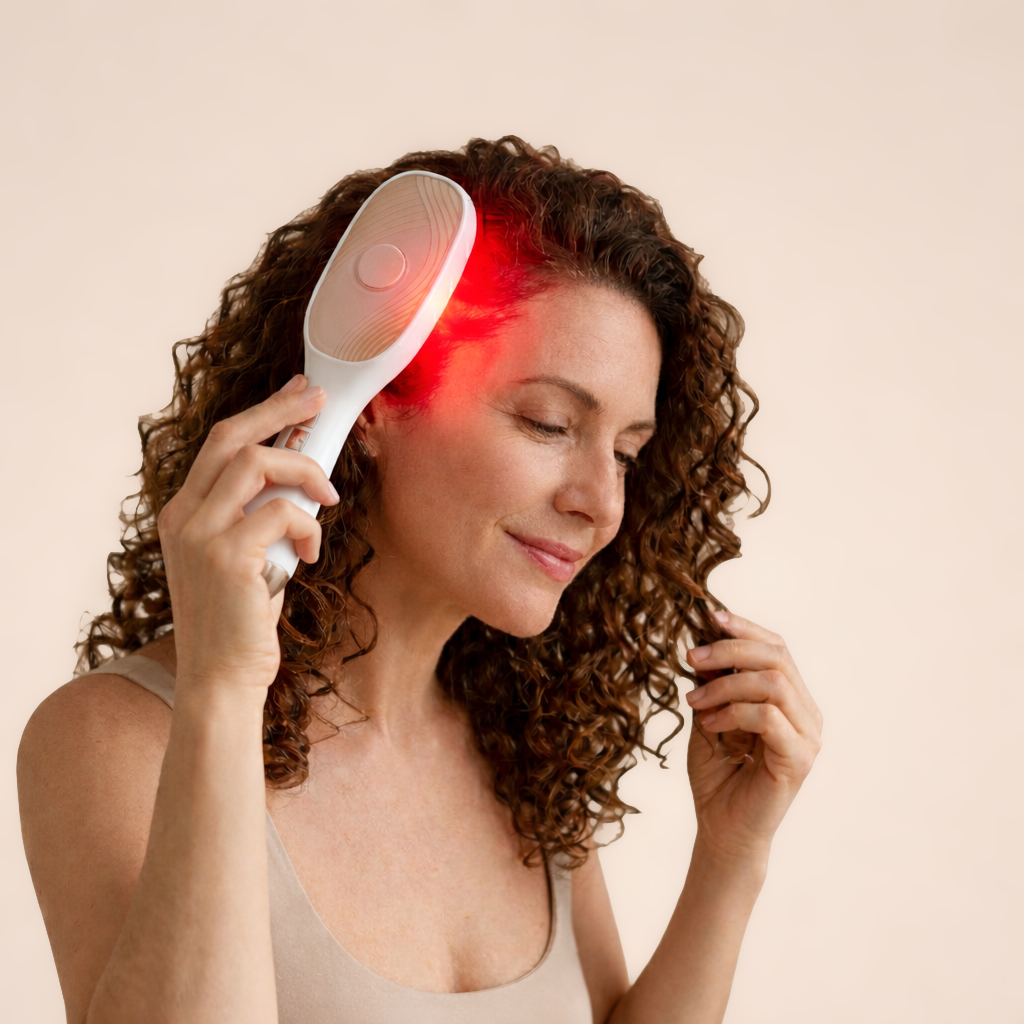 BROSSE MASSANTE LED  RESTAURATION CAPILAIRE